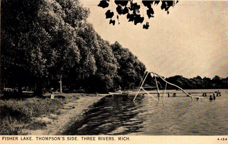 Fishers Lake (Fisher Lake, Fishers Lake) - Vintage Postcard (newer photo)